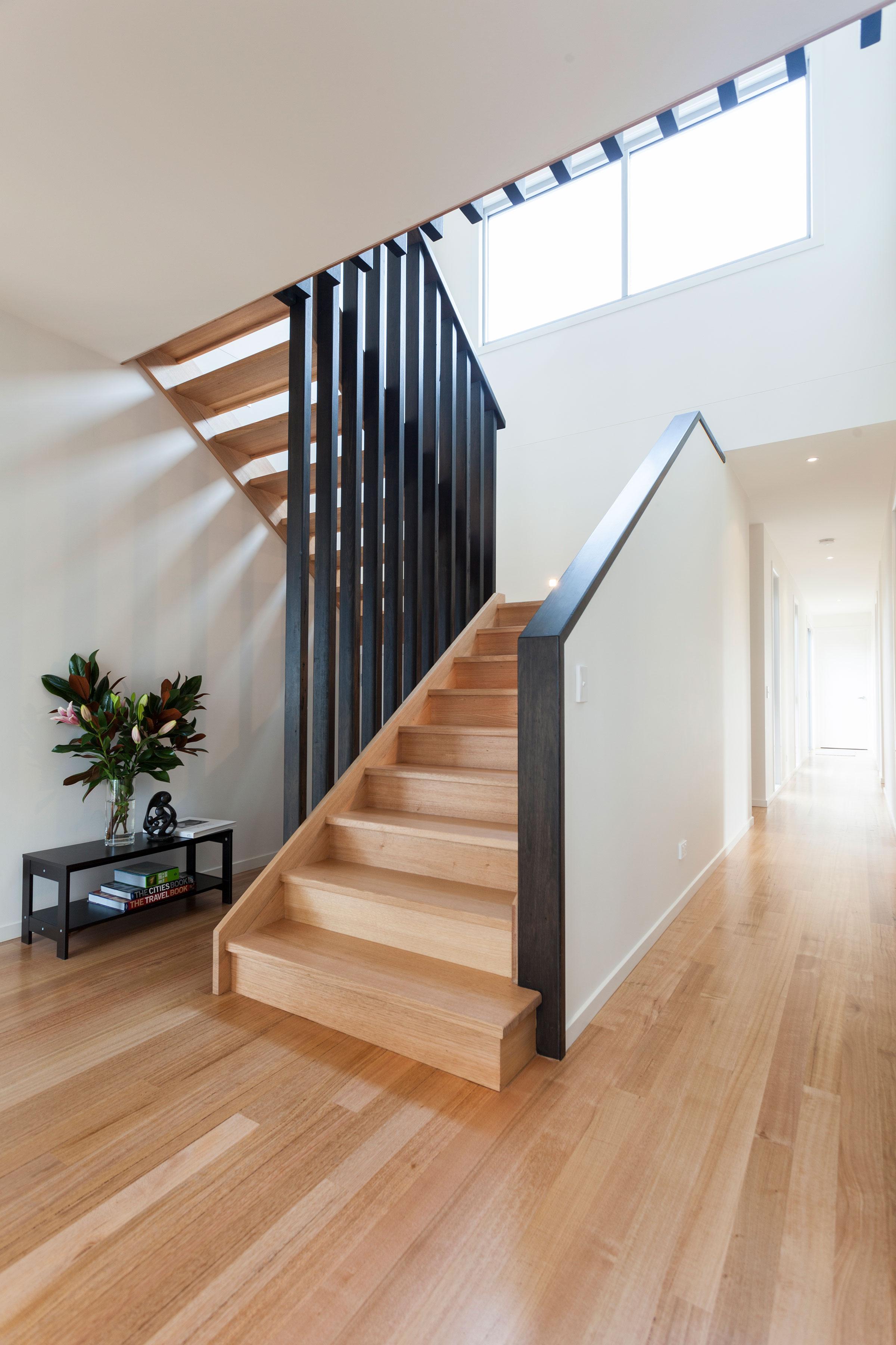 Vic Ash with contrasting balustrade | Just Stairs